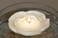 Velas flotantes de flores de 3.75