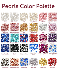 Pack d'échantillons personnalisés de perles, pierres précieuses et gels flottants de votre choix (doit inclure une note pour les couleurs)