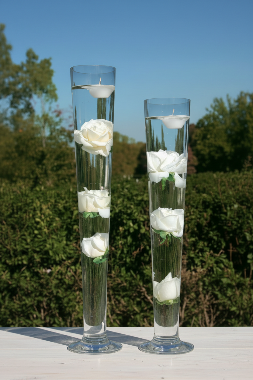 7 Floating Spring Rose Bush – Weiß/Off White – Vasendekoration