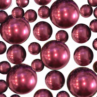 75 Floating Burgundy Pearls-Large-Fills 1 Gallon of the Floating Transparent Gels for Vases-With Measured Gels Kit-Option 3 Fairy Lights Submersible Strings
