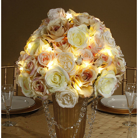 30 Led Fairy Lights on Each String- 3 Strings- Submersible String & Battery- Exclusive Garlands for Vases- Choice of Cool White or Warm White Glow