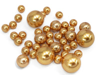 75 Floating Gold Pearls Large Sizes- Fills 1 Gallon of The Floating Transparent Water Gels for Your Vases- 3 Submersible Fairy Lights Strings