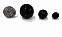 Perles noires « flottantes » - décorations de vase sans trou Jumbo/tailles assorties