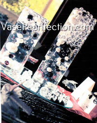 Perles noires « flottantes » - décorations de vase sans trou Jumbo/tailles assorties