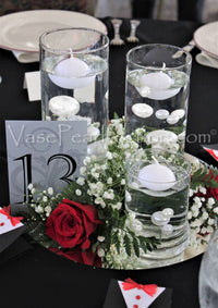 100 Floating White Pearls and Sparkling Gems - Large Sizes - Fills 2 Gallons of the Transparent Water Gels for the Floating Effect- With Exclusive Measured Prep Bags - Option: 6 Submersible Fairy Lights Strings