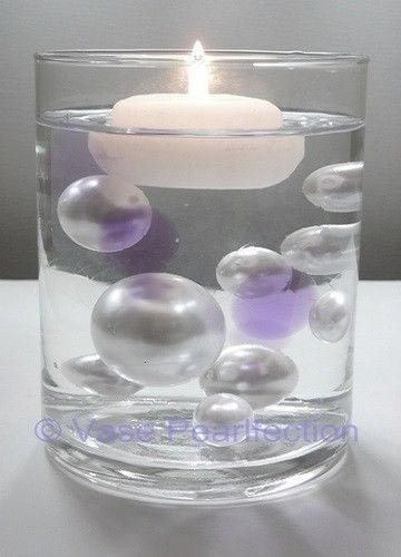 Floating Blue Translucent Gels Color Accents- Fills 1 Gallon of the Floating Gels for Your Vases